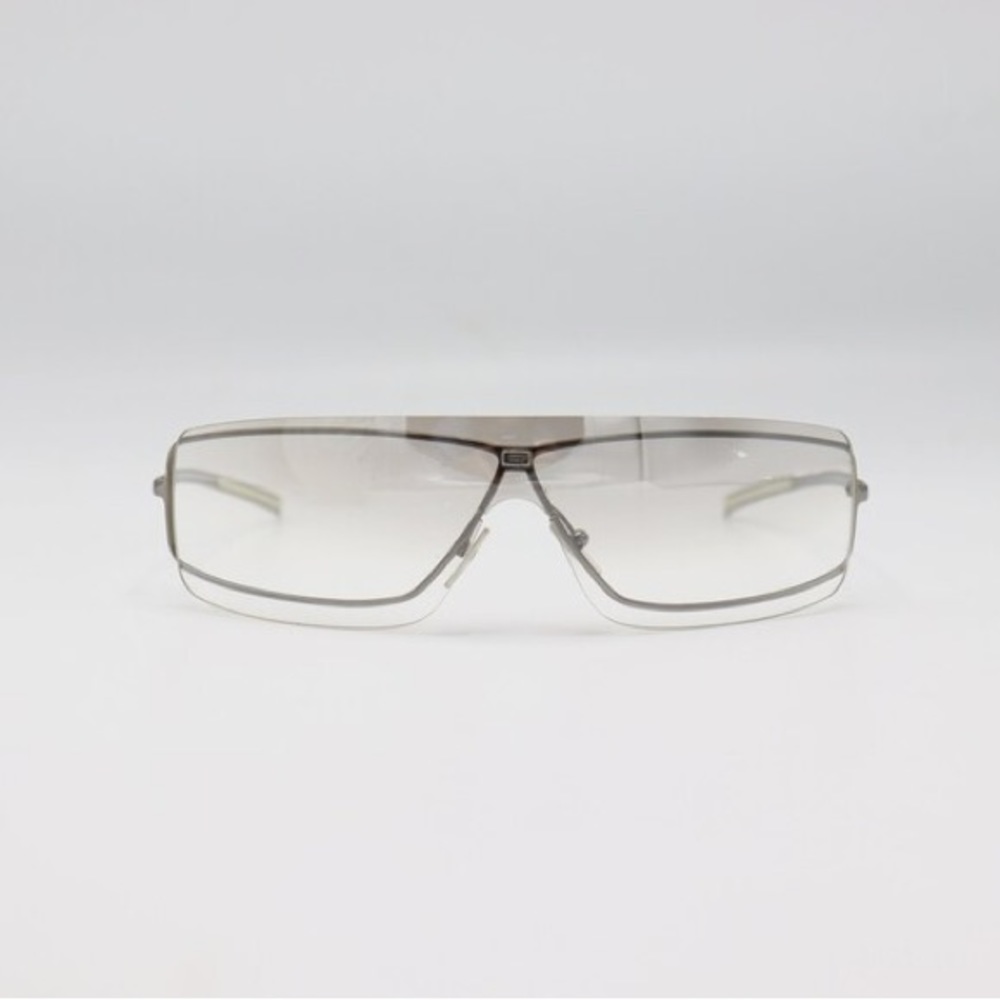 💯 Authentic Gucci Unisex Sunglasses GG 1710/S 6LBIY 115 Silver Metal Italy